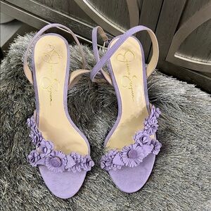 Jessica Simpson Lavender Floral Heels